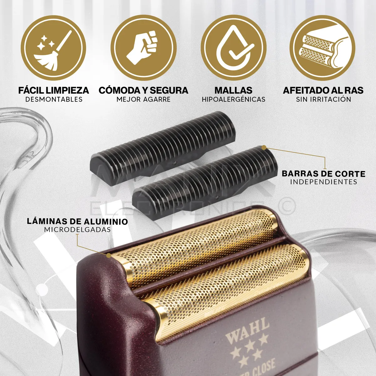 Máquina Afeitadora Wahl Profesional Five Stars Recargable