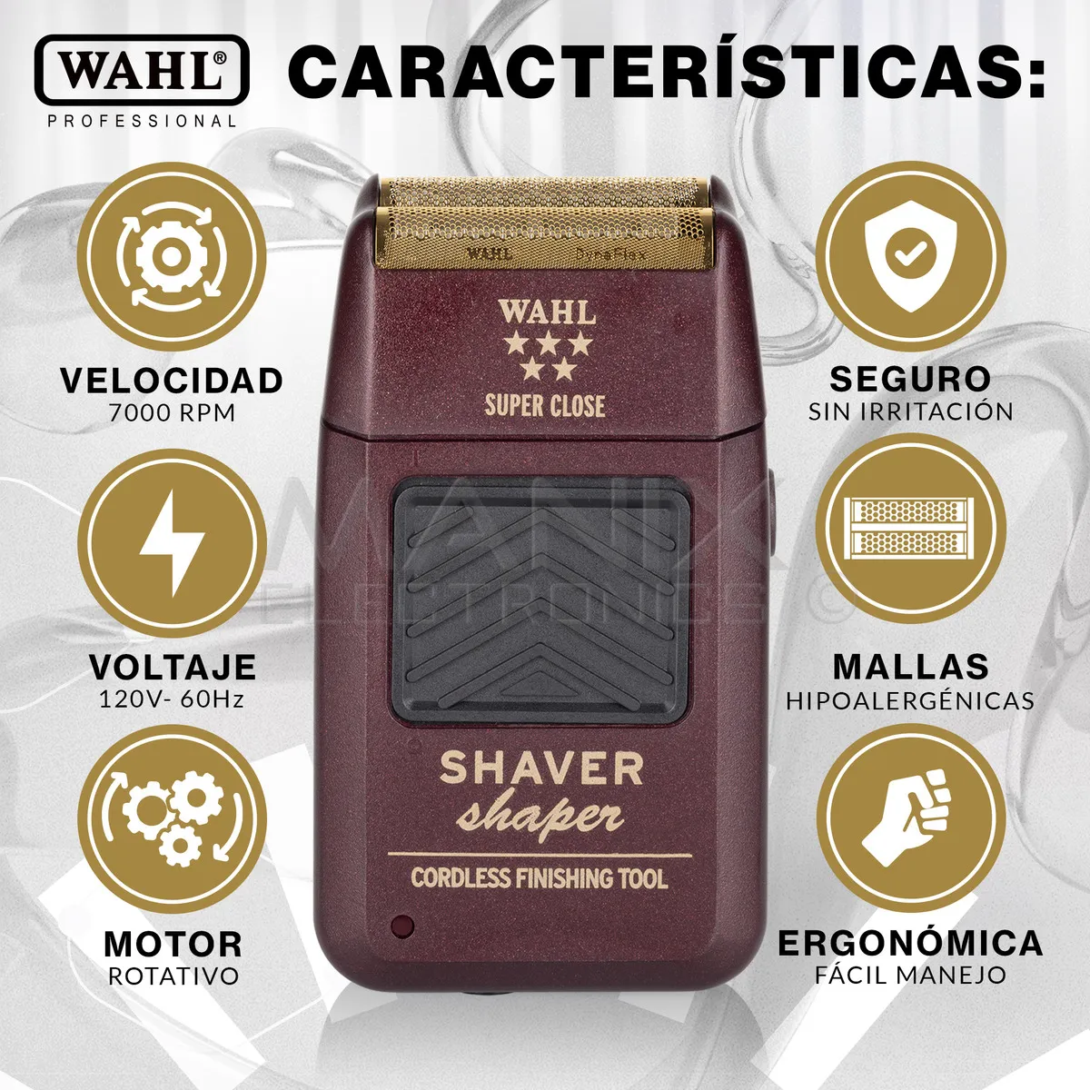 Máquina Afeitadora Wahl Profesional Five Stars Recargable